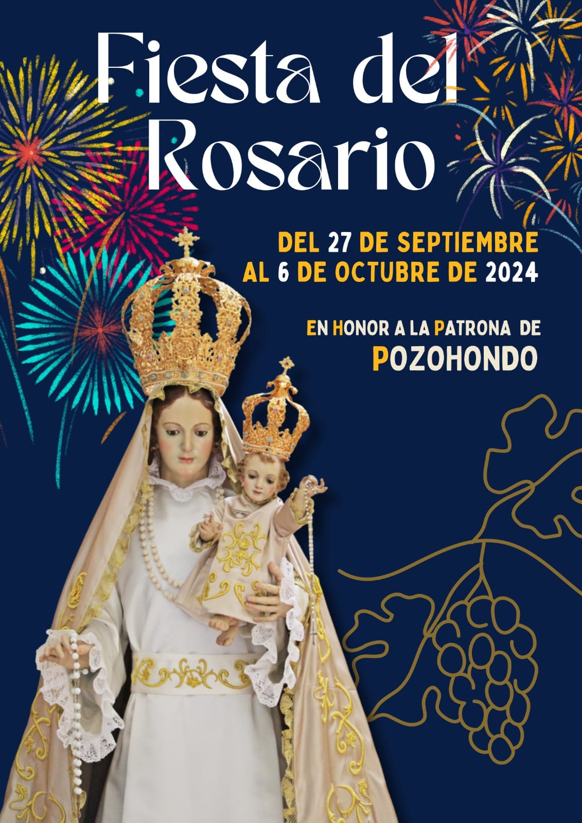 Fiestas en honor a Nuestra Señora del Rosario 2024 Pozohondo